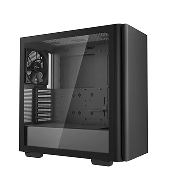 DeepCool CK500 Mid Tower Case - ABS+SPCC+Tempered Glass, 7 Expansion Slots, 380mm GPU Length Limit, Radiator Support Up to 360mm, 120mm Fan Size - Black | R-CK500-BKNNE2-G-1