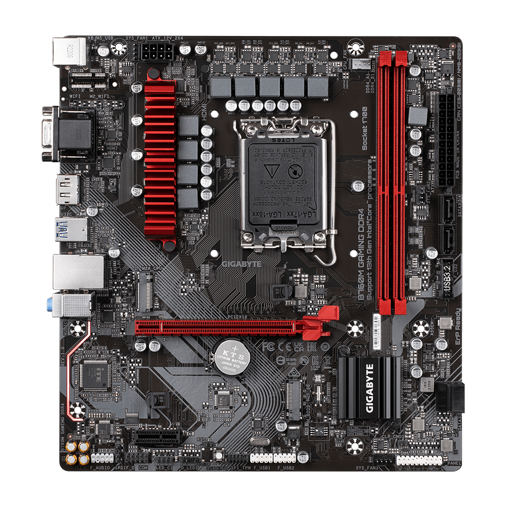 Gigabyte B760M-GAMING-DDR4 LGA1700  2x DDR4 DIMM | B760M-GAMING-DDR4