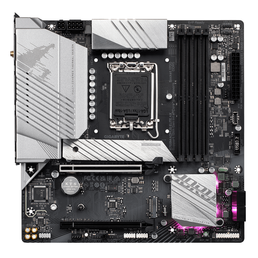 GIGABYTE B760M Aorus Elite AX LGA 1700 4x DDR5 DIMM | B760M Aorus Elite AX