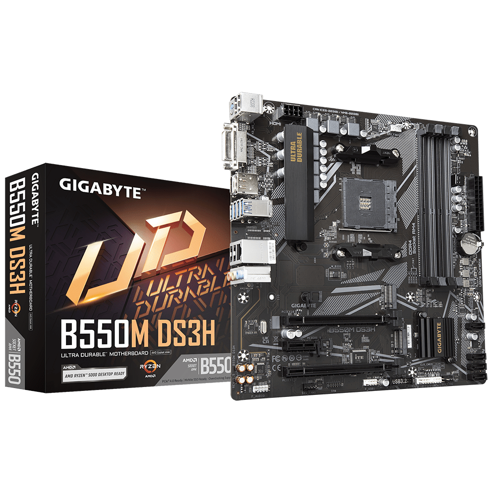 Gigabyte B550M DS3H Ultra Durable PCIe 4.0 x16 Slot | B550M DS3H