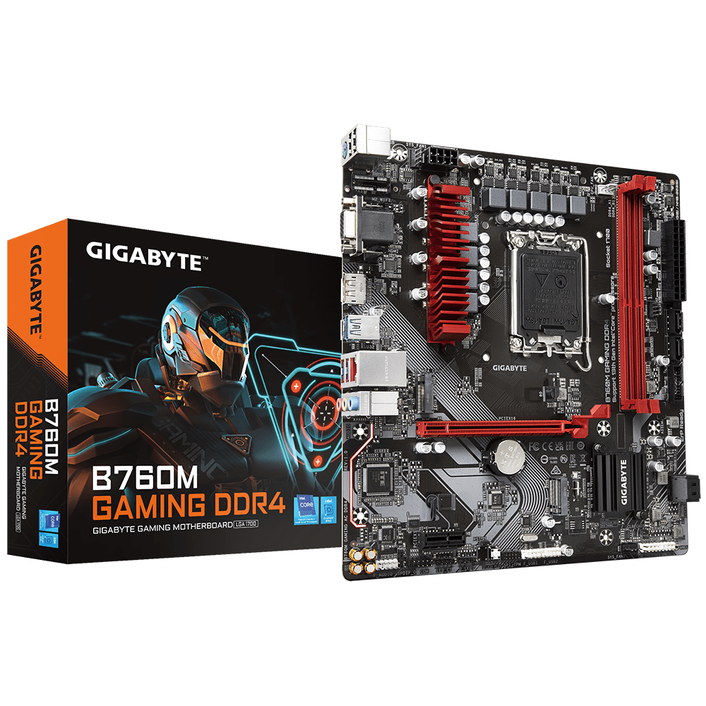 Gigabyte B760M-GAMING-DDR4 LGA1700  2x DDR4 DIMM | B760M-GAMING-DDR4