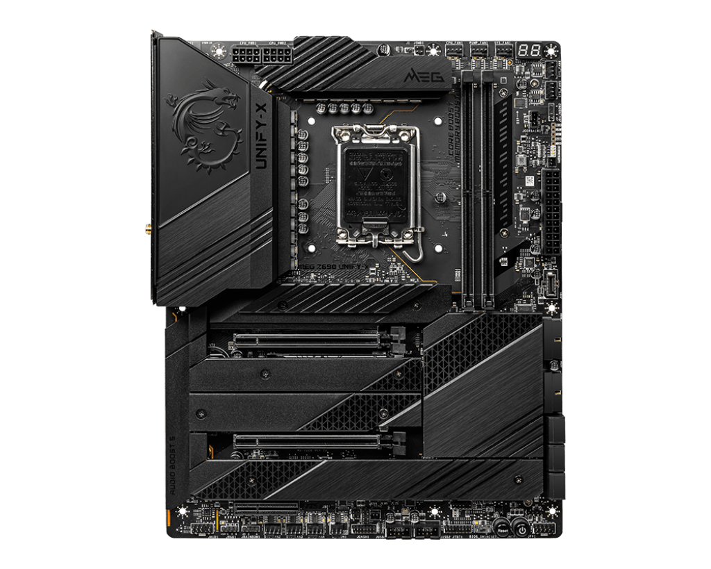 MSI MEG Z690 UNIFY-X, LGA 1700, 2x DDR5 memory slots, support up to 96GB , 5x M.2, 2x PCIe x16 slots ATX MOTHERBOARD | 911-7D28-005