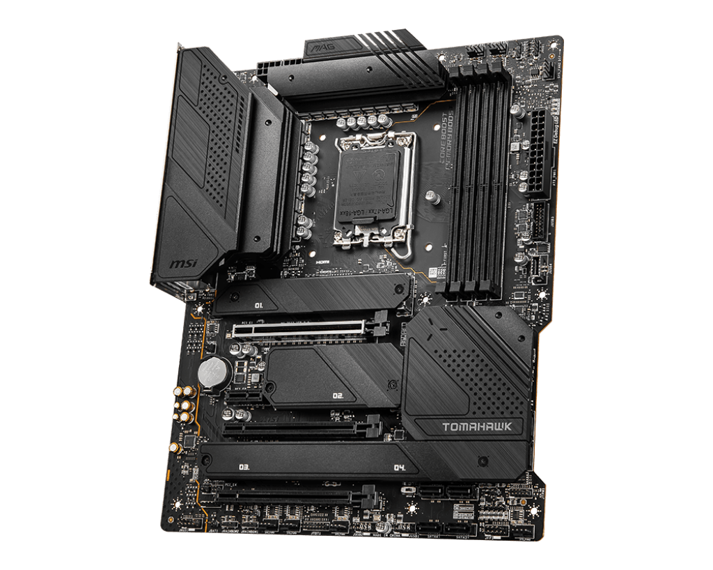 MSI MAG Z690 TOMAHAWK WIFI, Socket 1700 , Intel® Z690 Chipset, 4x DDR5 memory slots, supporting up to 192GB, 1x HDMI,1x DisplayPort, 3x PCI-E x16 slot, 4x M.2, 6x SATA 6G, ATX Motherboard | 911-7D32-001