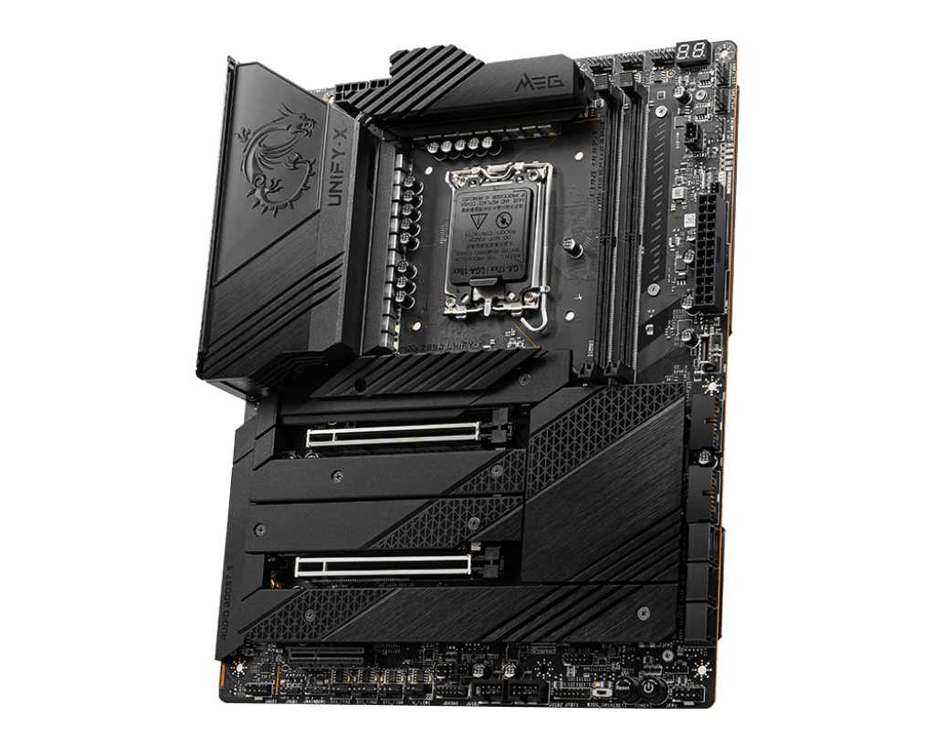 MSI MEG Z690 UNIFY-X, LGA 1700, 2x DDR5 memory slots, support up to 96GB , 5x M.2, 2x PCIe x16 slots ATX MOTHERBOARD | 911-7D28-005