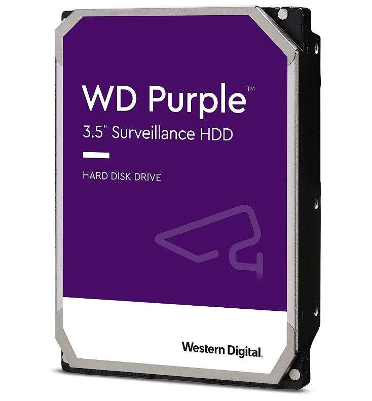 WD 10TB Surveillance Internal Hard Drive HDD - 7200 RPM Class, SATA 6 Gb/s, 265 MB Cache, 3.5", Purple | WD102PURZ / WD101PURP-74B5BY0