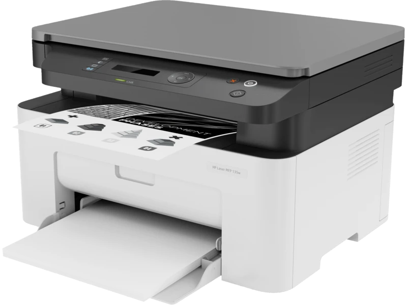 HP Laser MFP 135w Wireless Monochrome Laser Printer | 4ZB83A