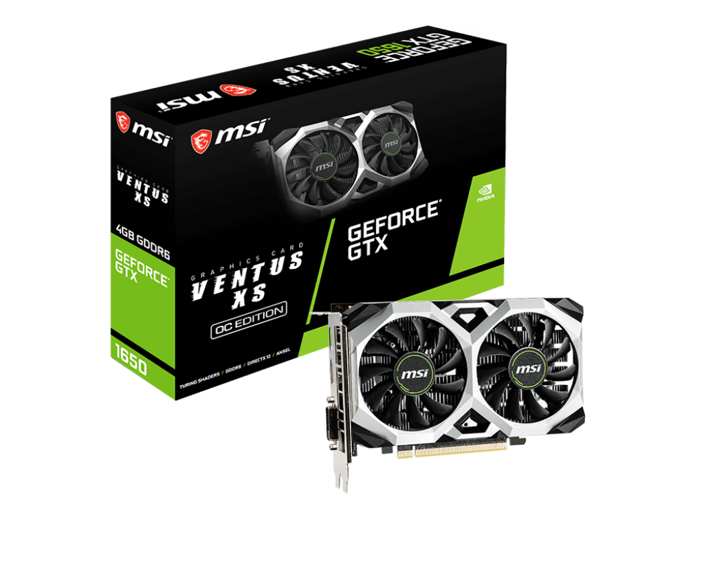 MSI GeForce GTX 1650 D6 VENTUS XS OC 4GB GDDR6 Graphic Card