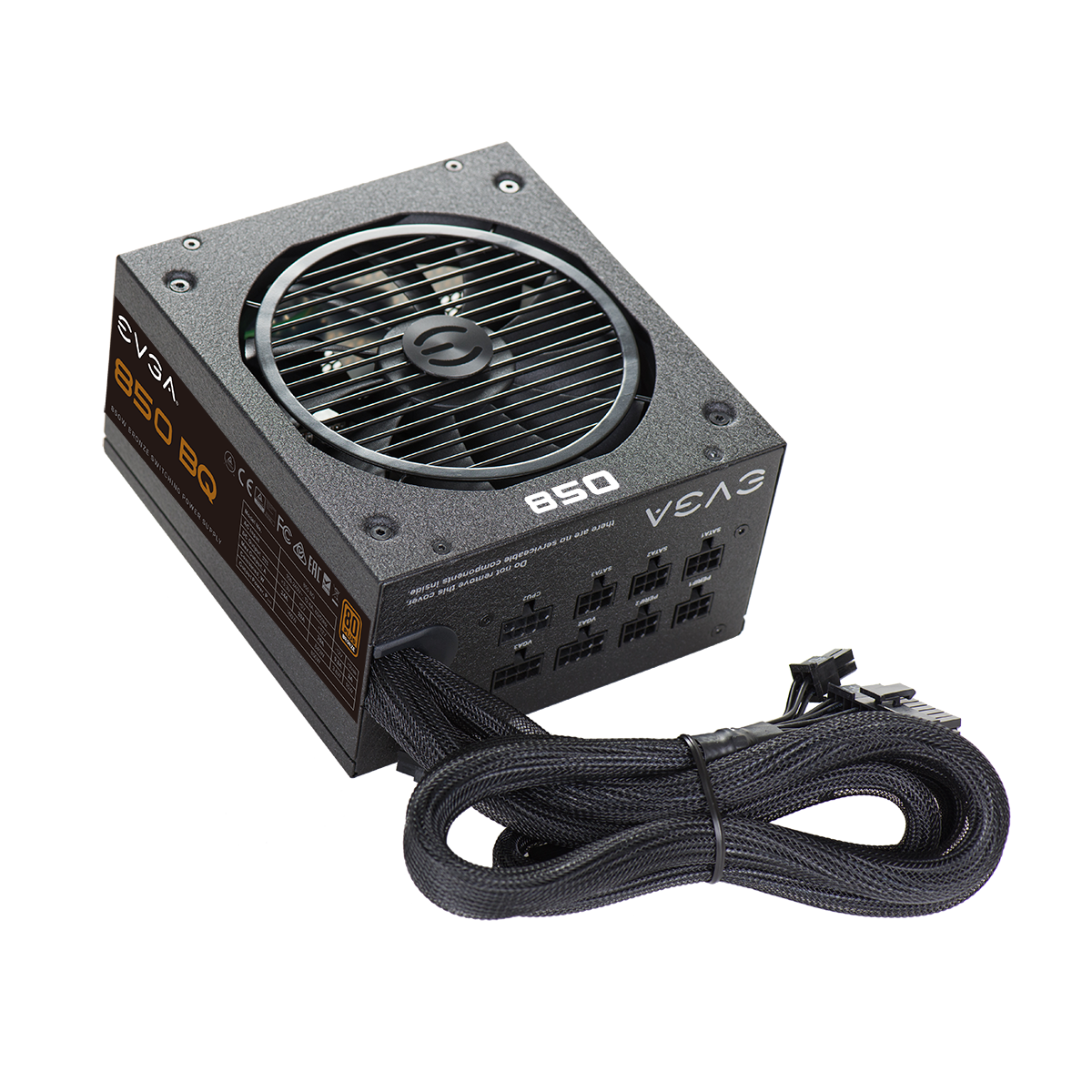 EVGA 850 BQ, 80+ BRONZE 850W, Semi Modular, 5 Year Warranty, Includes FREE Power On Self Tester, Power Supply 110-BQ-0850-V3