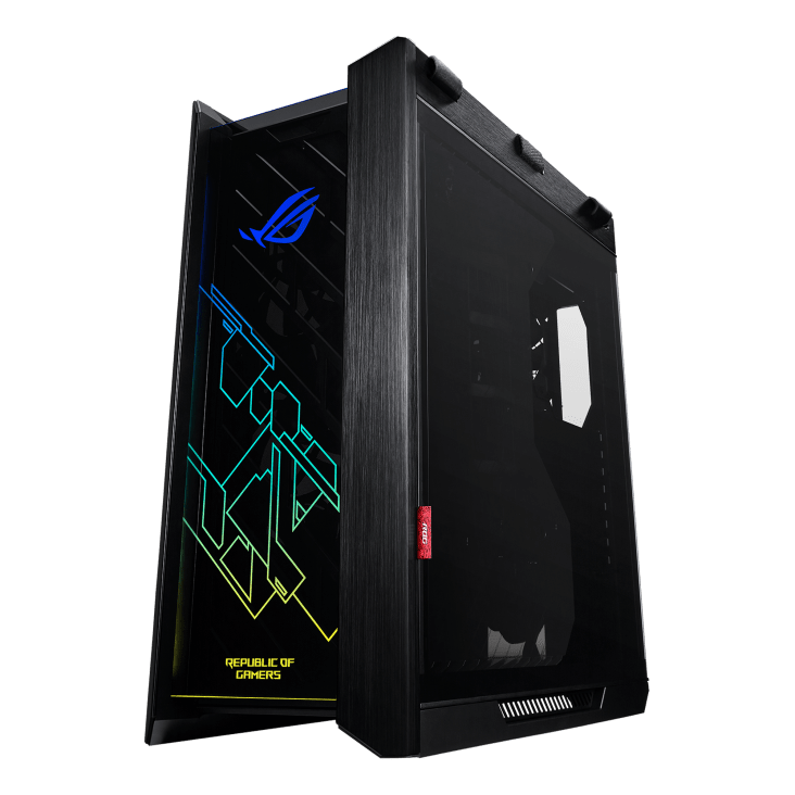 ROG Strix Helios RGB ATX/EATX mid-tower gaming case with tempered glass, aluminum frame, GPU braces, 420mm radiator support and Aura Sync |