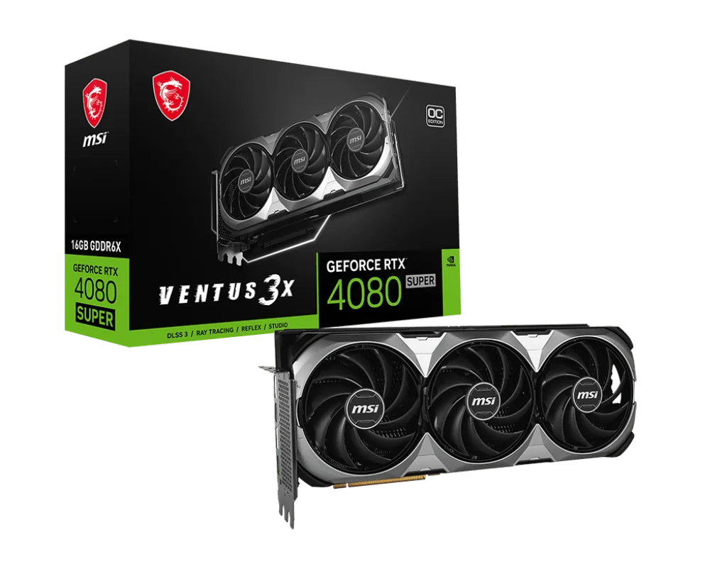 MSI GeForce RTX 4080 SUPER 16G VENTUS 3X OC Graphics Card | 912-V511-233