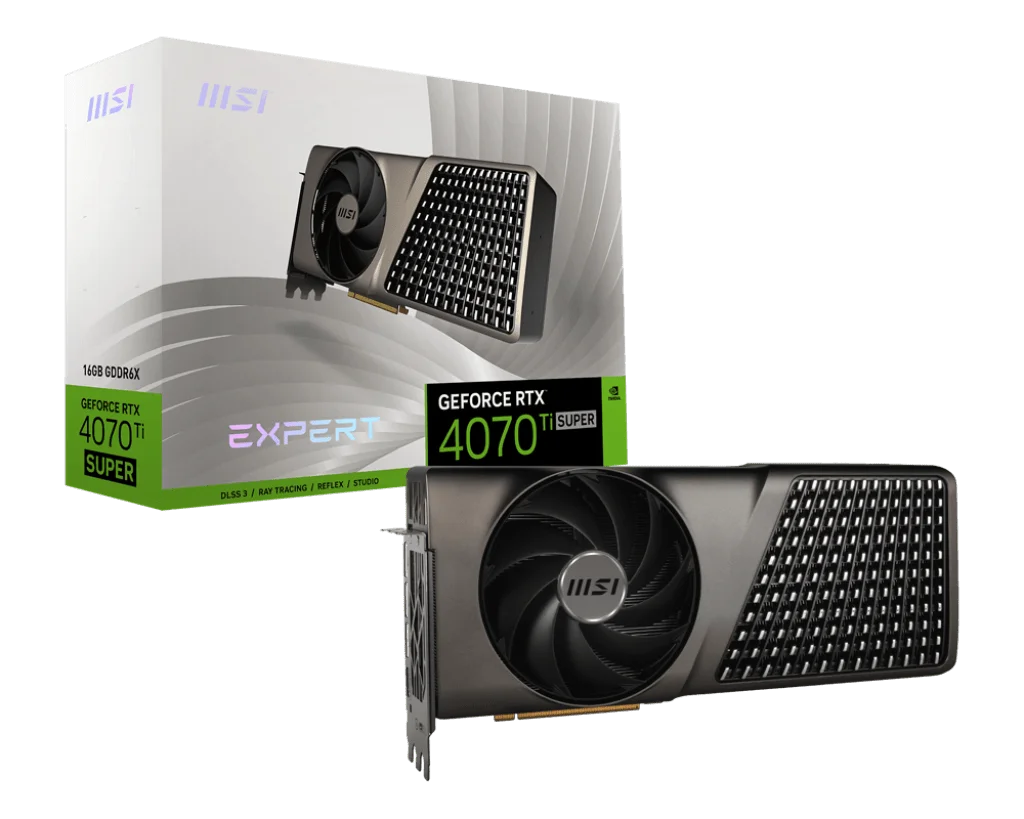 GeForce RTX 4070 Ti SUPER 16GB EXPERT Graphics Card, 256-Bit Memory, 2670MHz Boost Clock, 21 Gbps Memory Speed, 8448 CUDA Cores | 912-V513-683