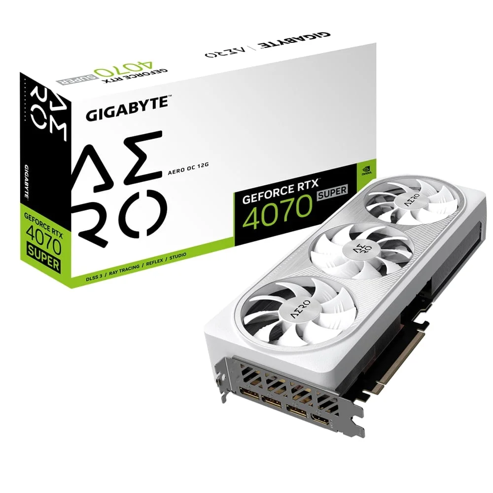 GIGABYTE GeForce RTX 4070 SUPER AERO OC 12G GDDR6X, PCI-E 4.0 | GV-N407SAERO OC-12GD