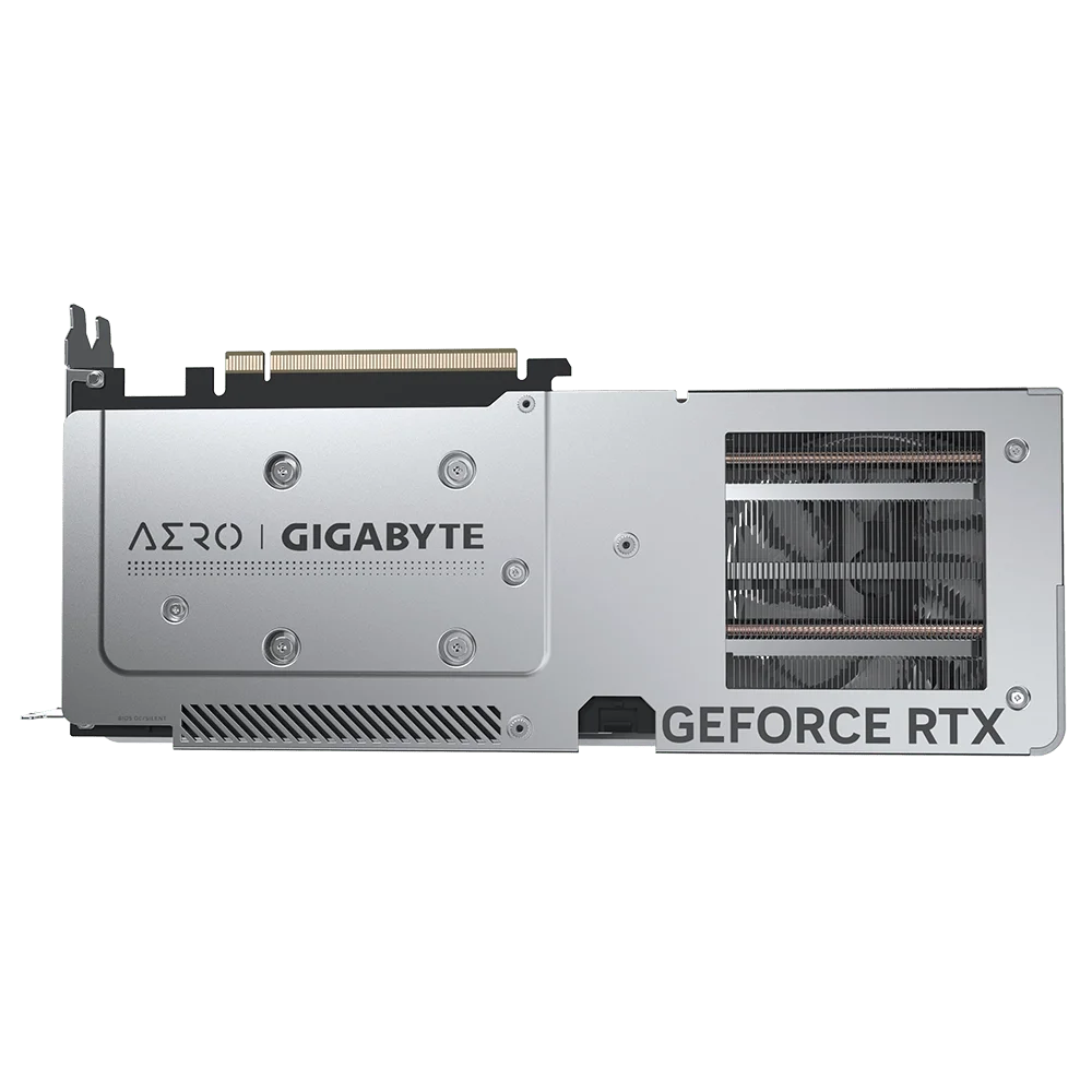 GIGABYTE RTX 4060 AERO OC Graphics Card, 8GB GDDR6 128 bit Memory, 2550 MHz Core Clock, 17Gbps Memory Speed, 3072 CUDA Cores, PCI-E 4.0 | GV-N4060AERO OC-8GD