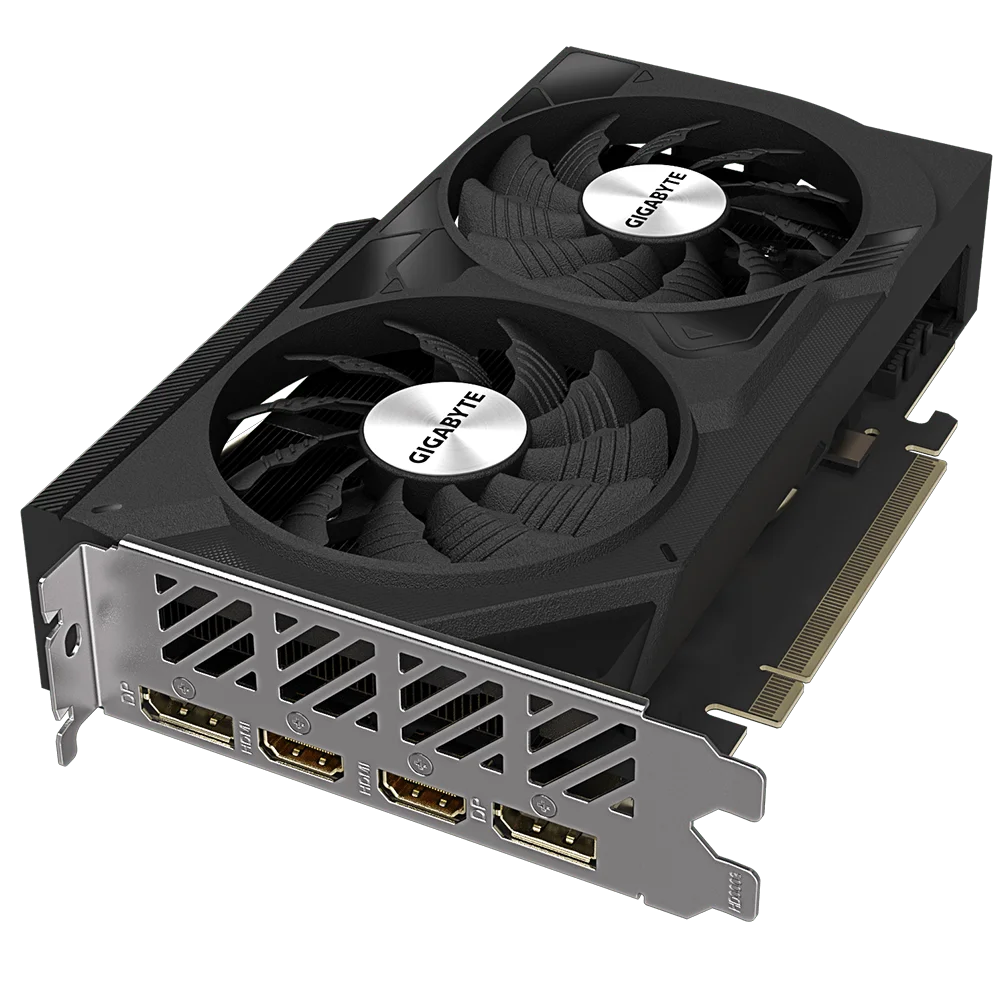 Gigabyte GeForce RTX 4060 WINDFORCE OC 8G Graphics Card, 2X WINDFORCE Fans, 8GB 128-bit GDDR6, | GV-N4060WF2OC-8GD