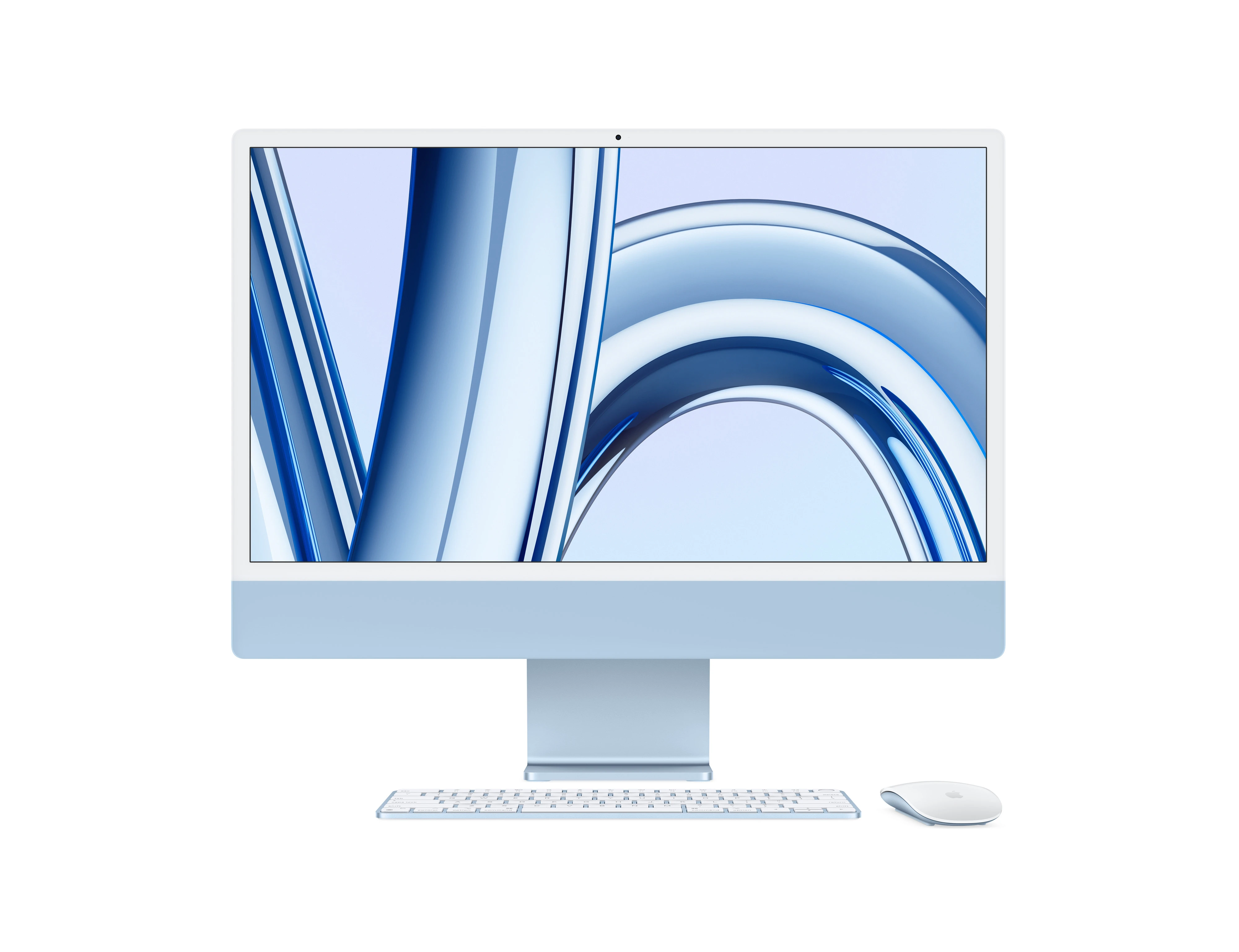 Apple iMac 24" M3 Chip, 4.5K Retina Display, 8 Core CPU and 8 Core GPU, 8GB RAM, 256GB SSD, Magic ENG Kb & Magic Mouse, macOS, Blue