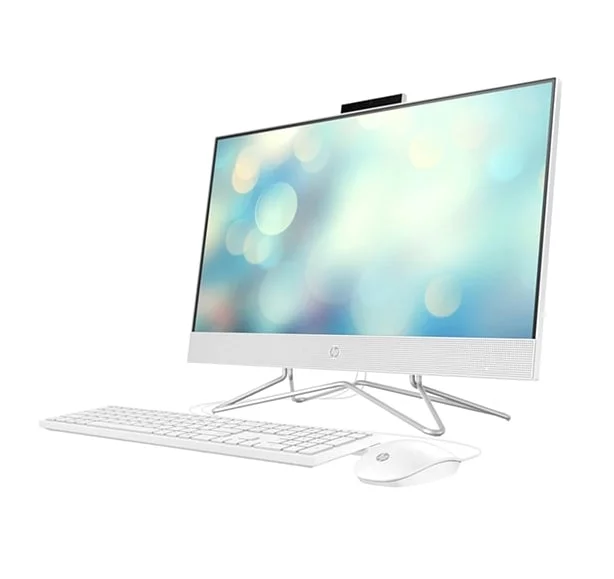 HP 24-CB1004L All In One PC, Intel Core I5 1235U, 8GB RAM, 512GB SSD, Intel Iris X Graphics, 23.8" FHD IPS Display, DOS, English Keyboard & Mouse | White