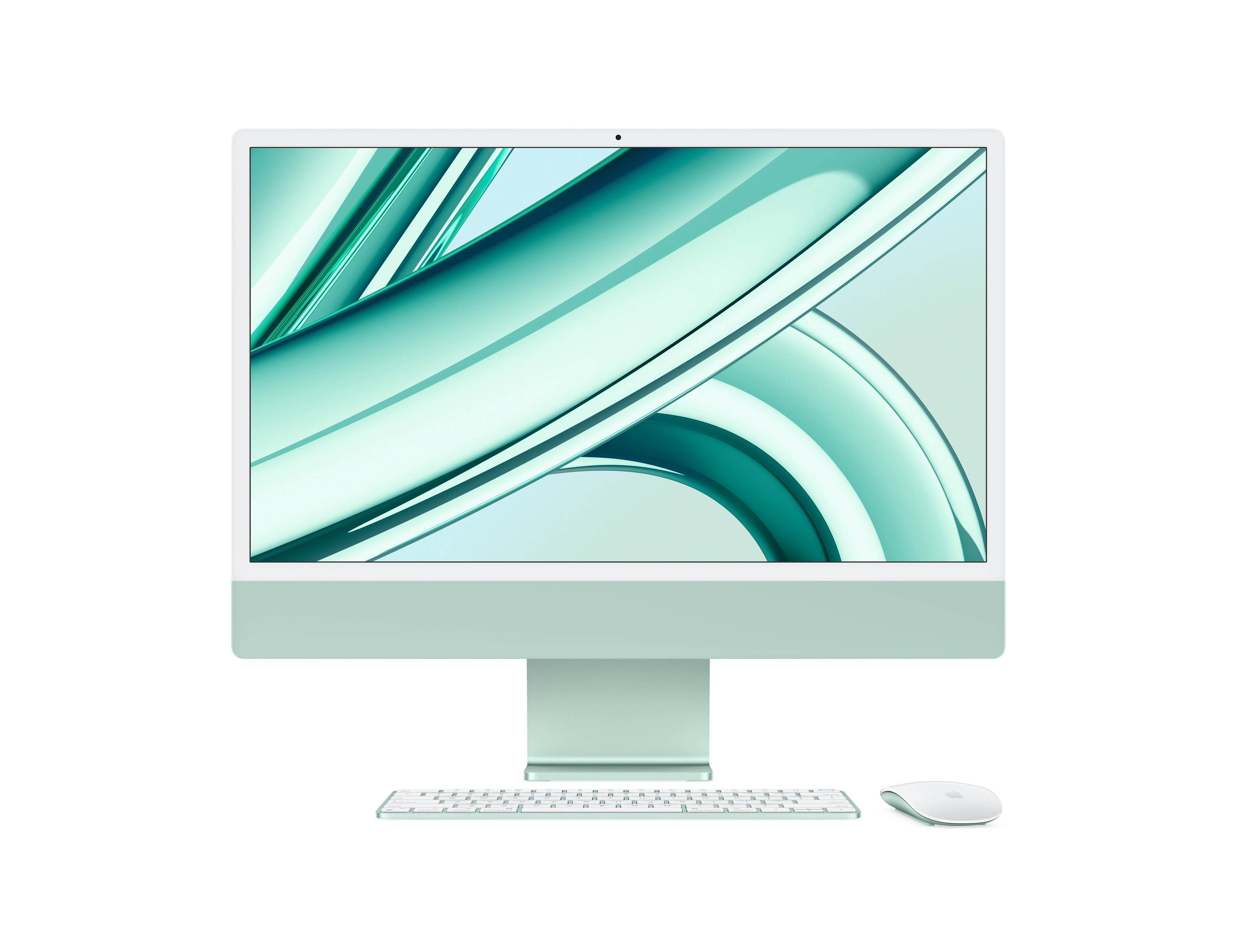 Apple iMac 24" M3 Chip, 4.5K Retina Display, 8 Core CPU and 8 Core GPU, 8GB RAM, 256GB SSD, Magic ENG Kb & Magic Mouse, macOS, Green