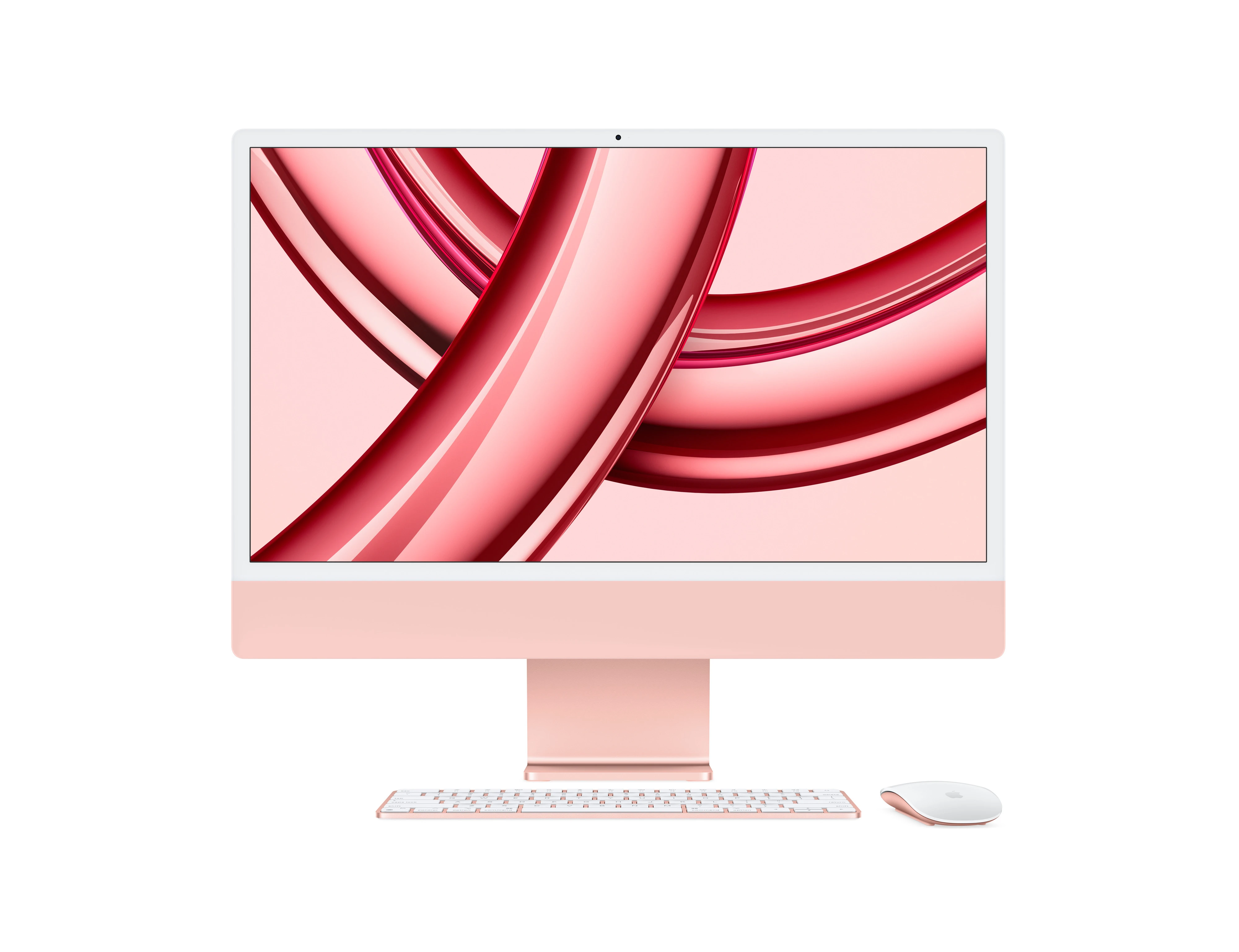 Apple iMac 24" M3 Chip, 4.5K Retina Display, 8 Core CPU and 8 Core GPU, 8GB RAM, 256GB SSD, Magic ENG Kb & Magic Mouse, macOS, Pink