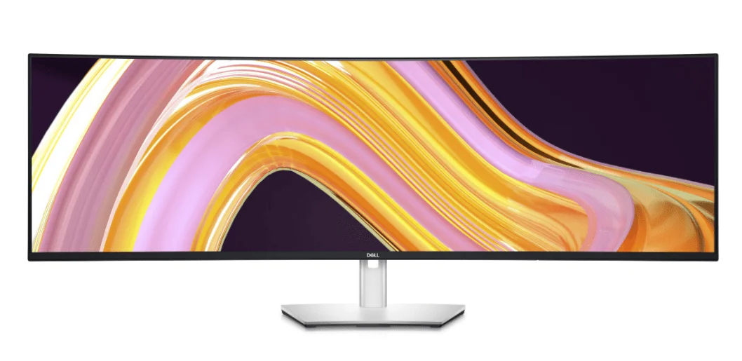 Dell Ultra Sharp 49" 5K Dual QHD Ultrawide Curved Monitor, 60 Hz Refresh Rate, 8 / 5 ms Response Time, 1.07 Billion Colors, 350 cdm Brightness, LED Backlight, USB-C, Black - Gray | U4924DW