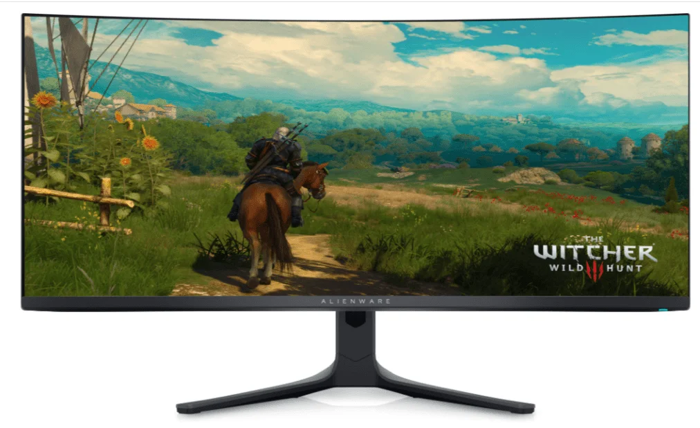 DELL ALIENWARE 34" WQHD (3440x1440) 21:9 1800R Curved Gaming Monitor, 165Hz Refresh Rate, QD OLED, 0.1ms, AMD FreeSync Premium Pro, 99.3% DCI-P3, HDR400, 2x DP, 1x HDMI, 5x USB, Black | AW3423DWF