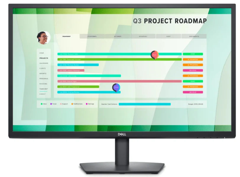 Dell E2723HN 27" IPS Monitor, Full HD (1080p) 1920 x 1080 @ 60 Hz Refresh Rate, 8ms Response Time, 16:9 Aspect Ratio, 16.7 Million Colors, Anti-glare Screen Coating, VGA, DP 1.2, Black | E2723HN