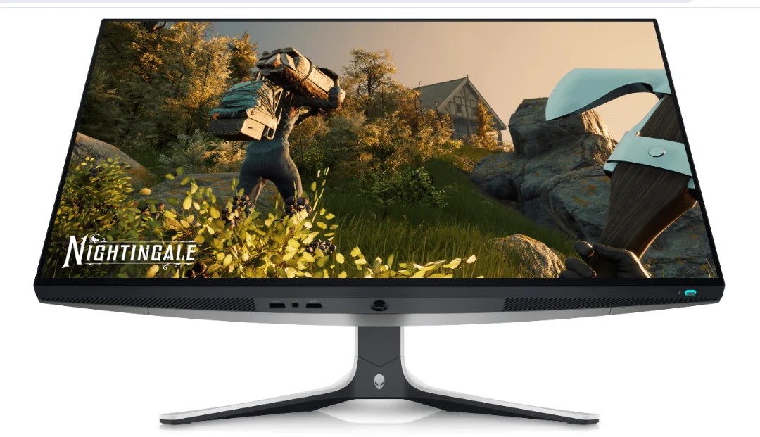 Dell Alienware AW2723DF 27" Gaming Monitor, QHD 240Hz TFT Active Matrix Display, 1ms Response, NVIDIA G-Sync, Height/Tilt/Swivel/Pivot Adjustability, 2x HDMI2 / DP 1.4 / USB3.2, Lunar Light | AW2723DF