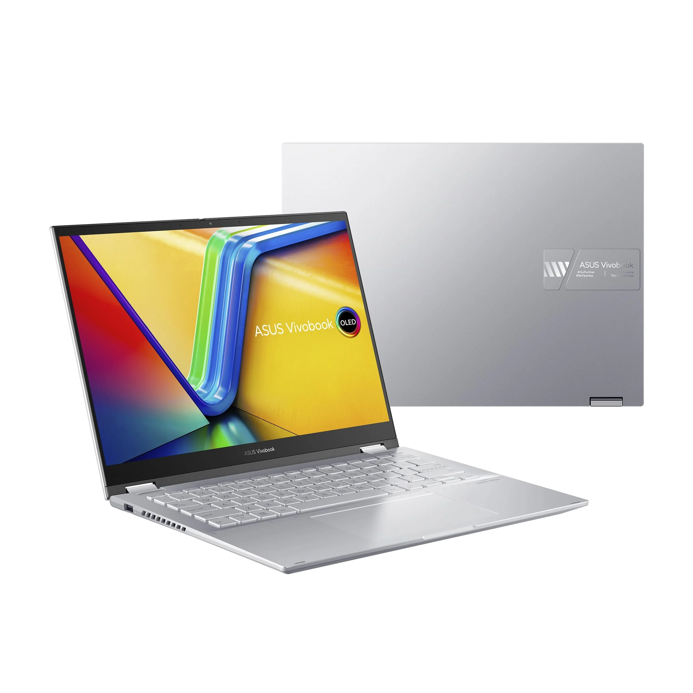 ASUS VIVOBOOK S 14 FLIP Intel Core i9 13900H, 16GB RAM, 1TB SSD, 14" WUXGA Touch & Flip, Intel IRIS XE Graphics, Win11 Home, Eng-Arab K/B, Silver | TP3402VA-LZ144W