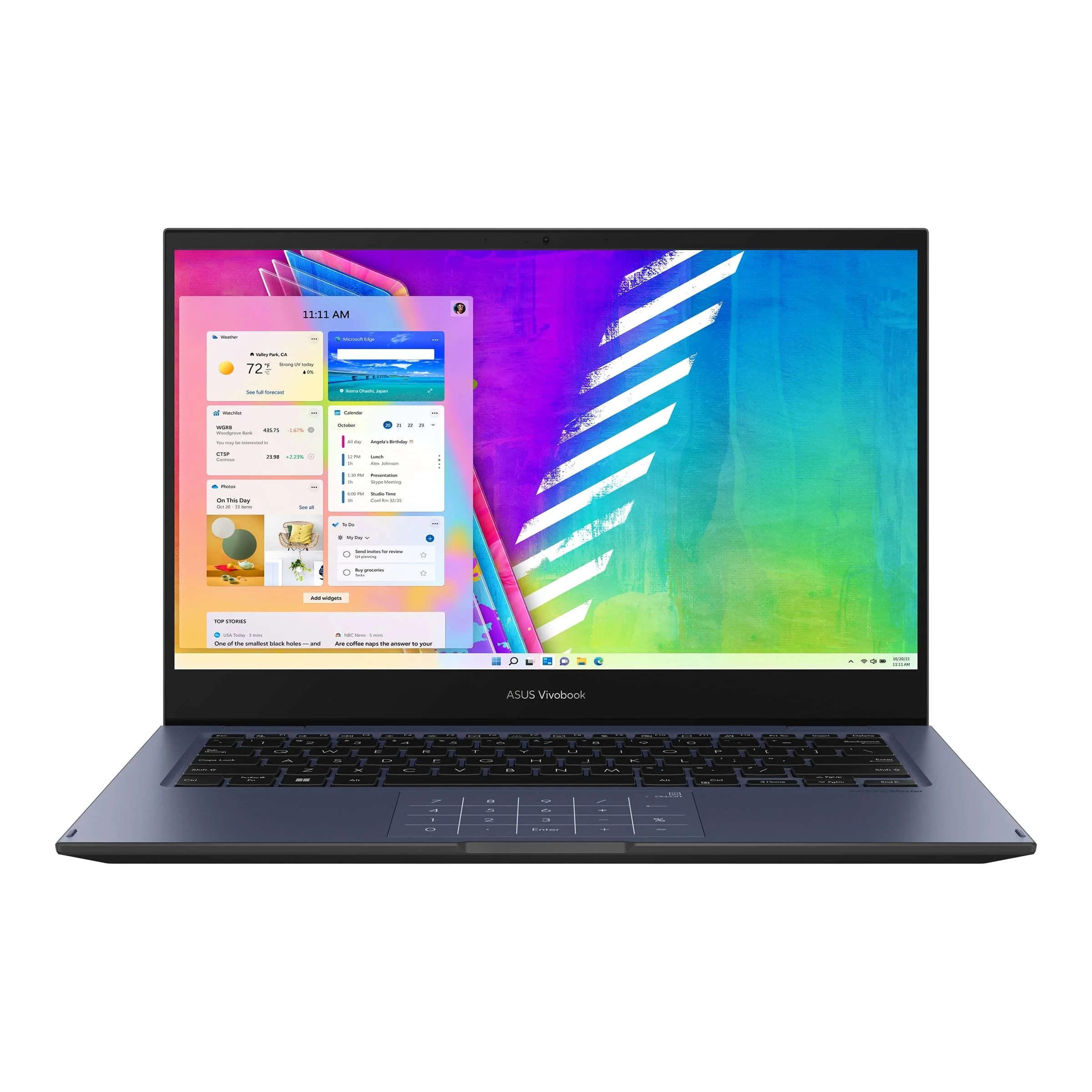 ASUS ASUS Vivobook Go 14 Flip Intel Celeron N4500, 4GB RAM, 128GB SSD, 14.0'' FHD TOUCH N FLIP, Intel HD Graphics, Win11 Home, Eng-Arab K/B, Blue + Stylus Pen | TP1400KA-EC075WS