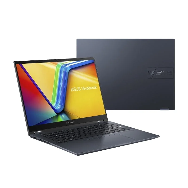 ASUS Vivobook S 14 Flip (TN3402), AMD Ryzen 5 7430U, 8GB RAM, 512GB SSD, 14" WUXGA Touch & Flip, AMD Radeon Graphics, Win11 Home, Eng-Arab Keyboard, Blue | TN3402YA-LZ327W