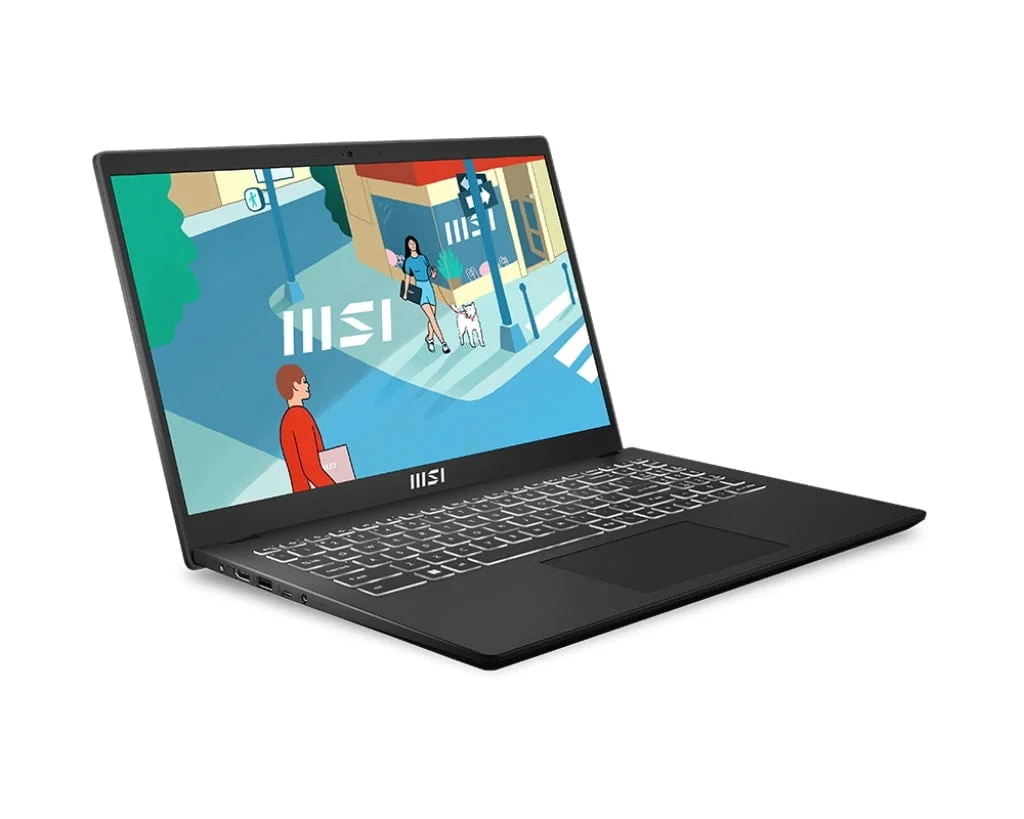 MSI MODERN 15 H-B13M INTEL I7 13620H 2.40 GHZ, 16GB RAM, 512GB SSD, 15.6" FHD IPS, INTEL Graphics, Win11 Home, Eng-Arab K/B, Black | 9S7-15H411-229