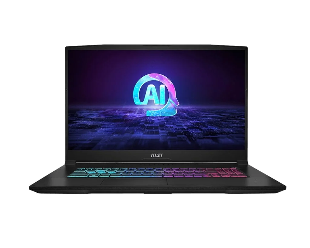 MSI KATANA A17 AI B8VG AMD Ryzen 9 8945HS, 16GB RAM, 1TB SSD, 17.3"FHD 144Hz, 8GB NVIDIA RTX4070, Win11 Home, Eng-Arab K/B, Black | 9S7-17LN31-847