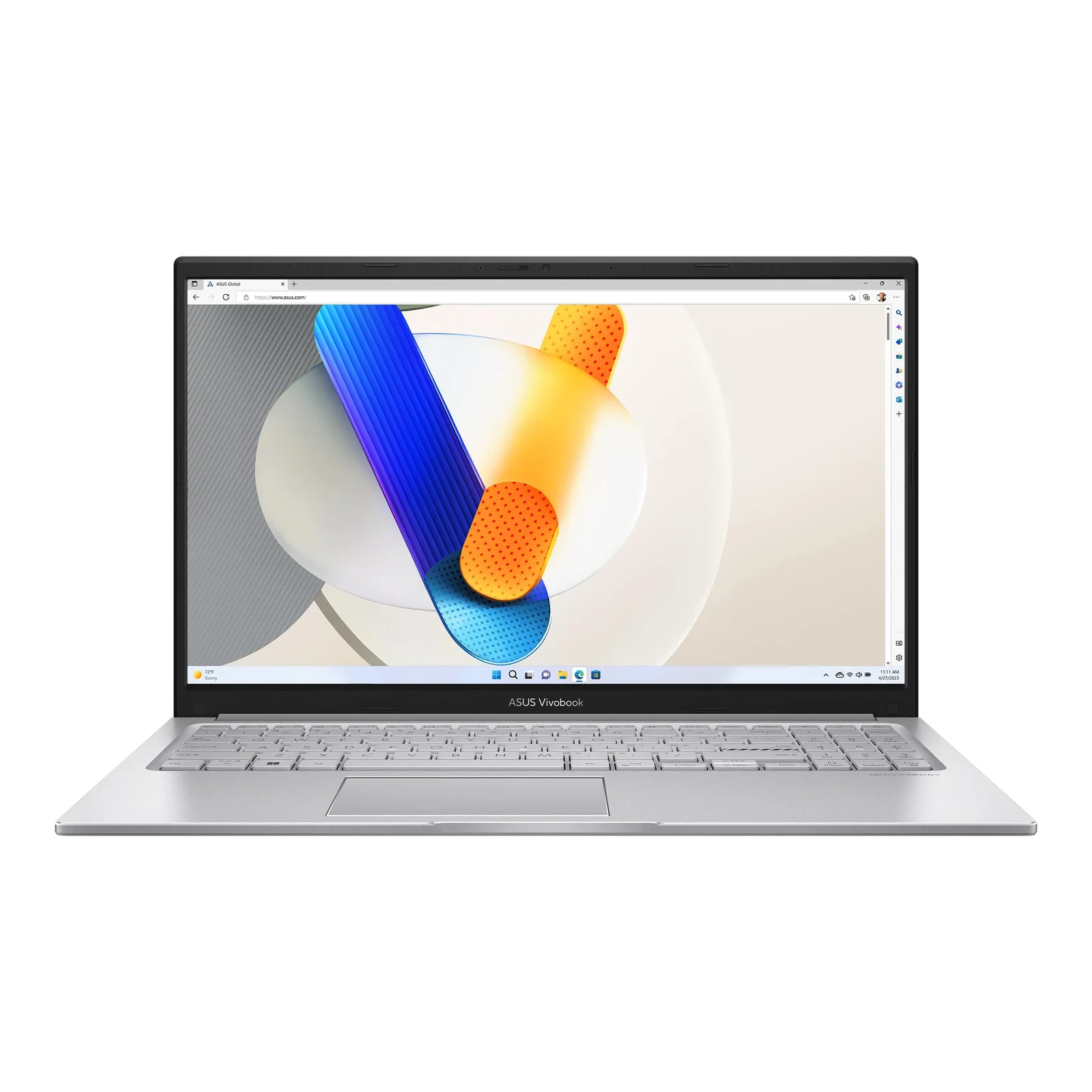 ASUS Vivobook 15 Intel Core i5 120U 1.4GHz, 8GB RAM, 512GB SSD, Intel Graphics, 15.6" FHD, Win11 Home, Eng-Arab Keyboard, Silver | X1504VA-NJ582W