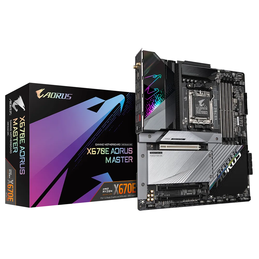 GIGABYTE X670E AORUS MASTER AM5 4x DDR5 DIMM | X670E AORUS MASTER