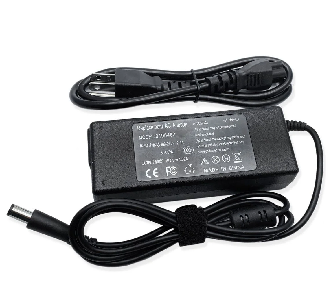 Replacment Power Adapter 19.5V 4.6A AC for Dell Inspiron 15