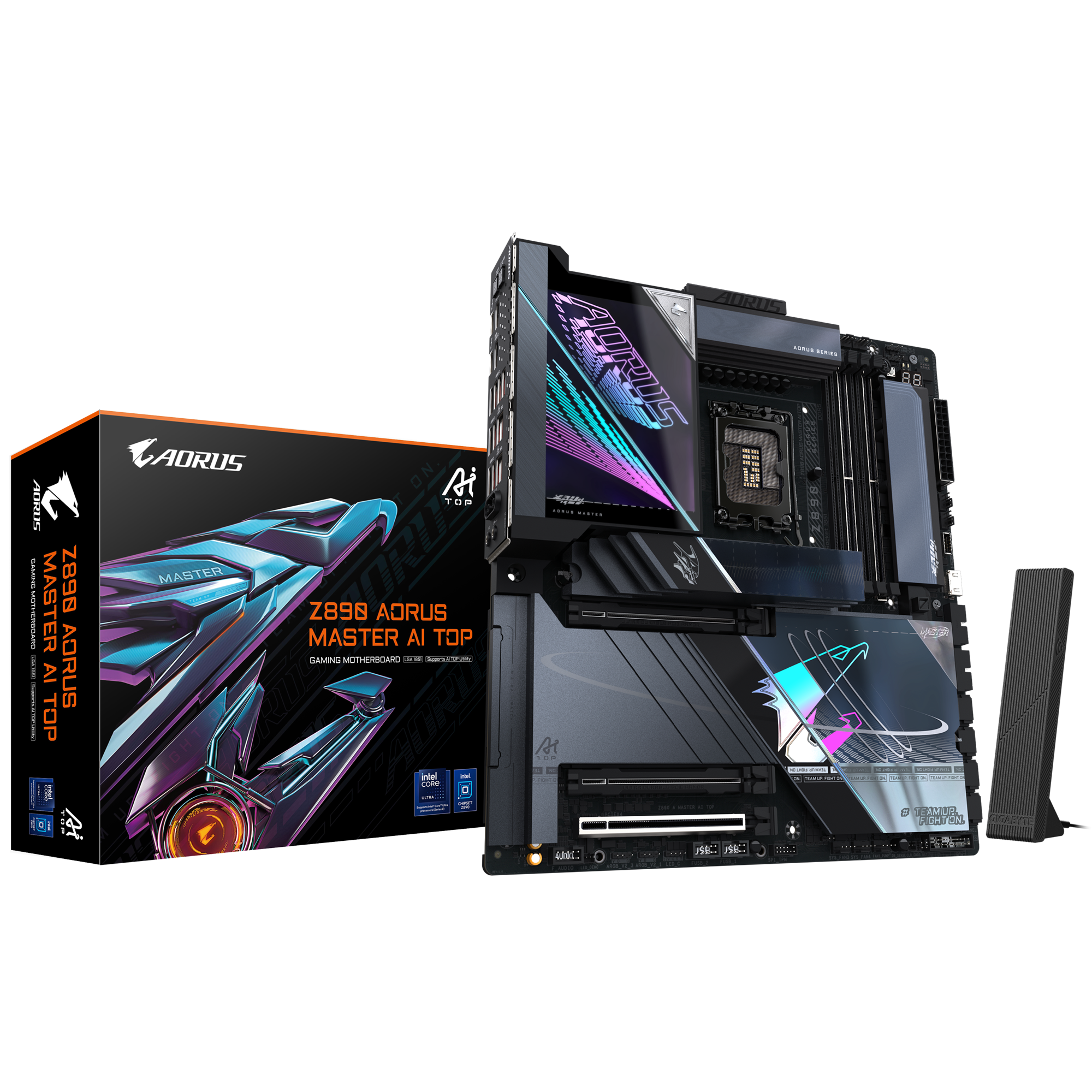 GIGABYTE Z890 Aorus Master AI TOP LGA 1851 E-ATX Motherboard, Intel Z890 Chipset, 4x DDR5