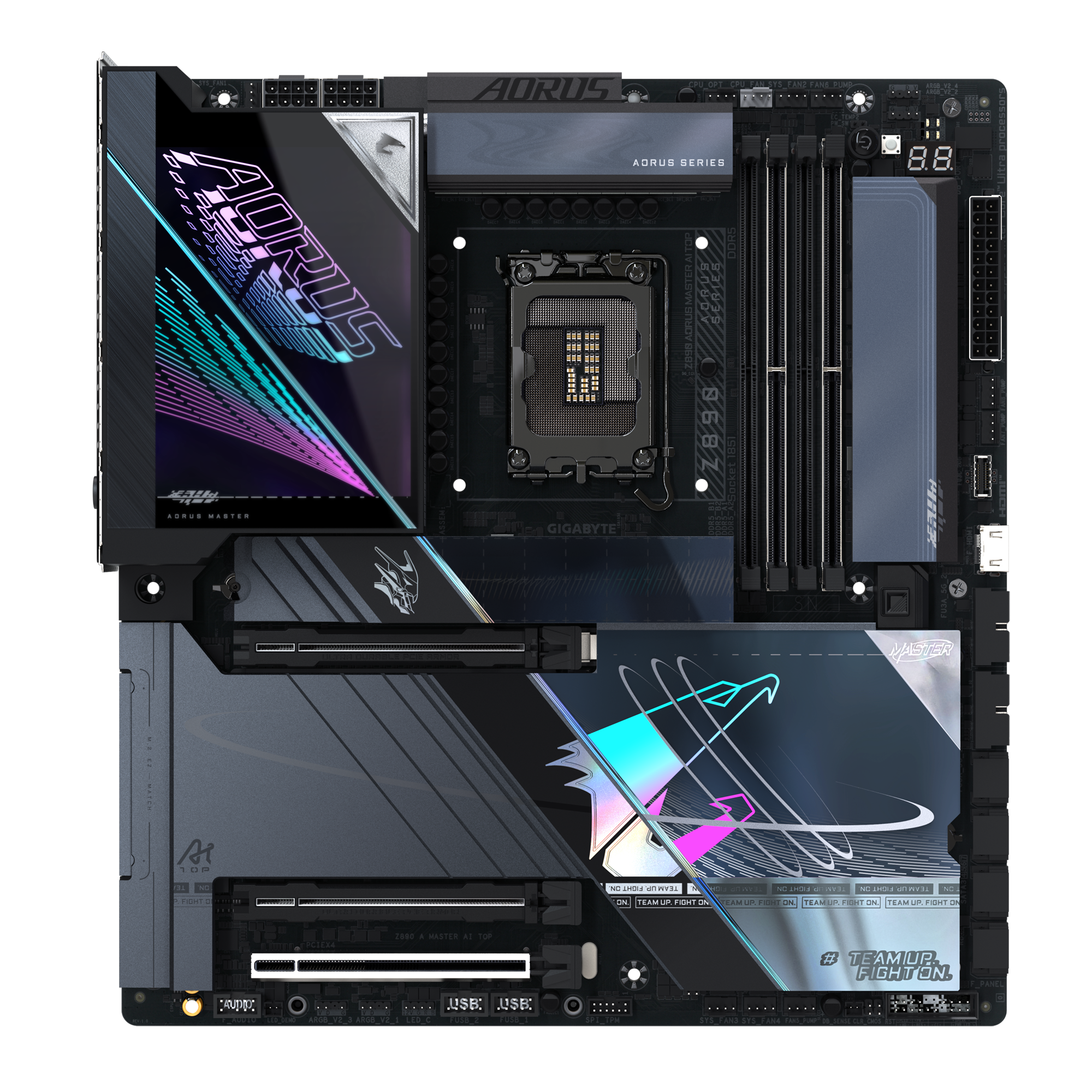 GIGABYTE Z890 Aorus Master AI TOP LGA 1851 E-ATX Motherboard, Intel Z890 Chipset, 4x DDR5