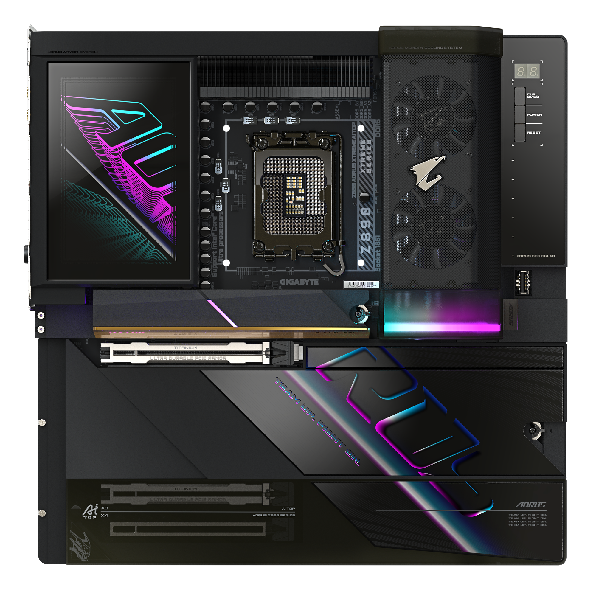 GIGABYTE Z890 Aorus XTREME AI TOP LGA 1851 E-ATX Motherboard, Intel Z890 Chipset, 4x DDR5