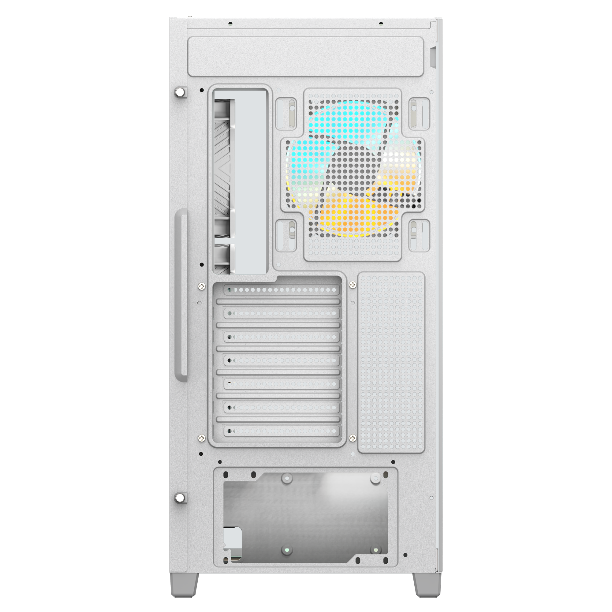 GIGABYTE C500 Panoramic Tempered Glass Front and Side Mid Tower Case Panels Pre-installed four ARGB fans | GB-C500PI ST