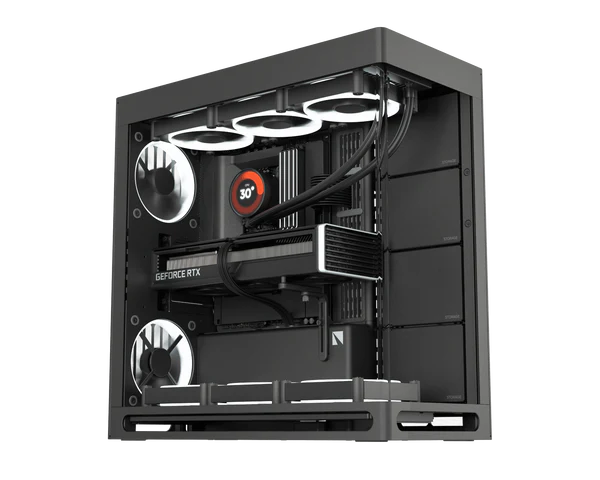 HAVN HS 420 E-ATX Mid Tower VGPU Edition Computer Case, Up To 420mm Radiators