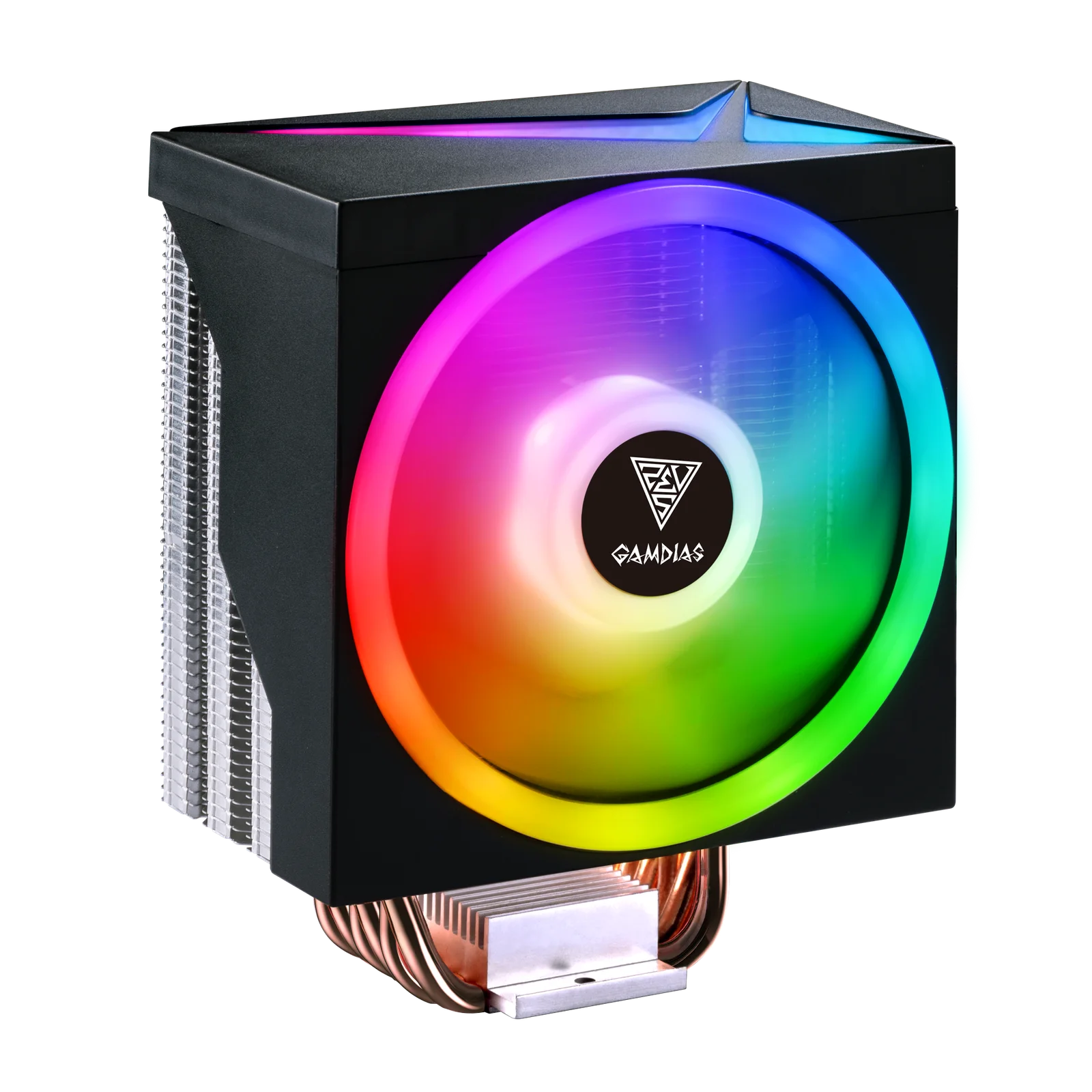 GAMDIAS BOREAS M1-610 Air Cooler. High Airflow PWM Fan. 6 Copper Heatpipes w/ Direct Contact Technology