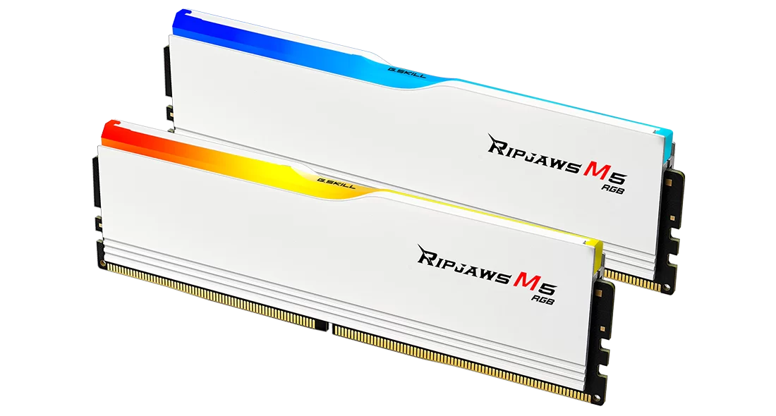 G.SKILL Ripjaws M5 RGB 32GB (2x16GB) DDR5-6400 MT/s Memory CL36-48-48-102 1.35V Intel XMP | F5-6400J3648F16GX2-RM5RW