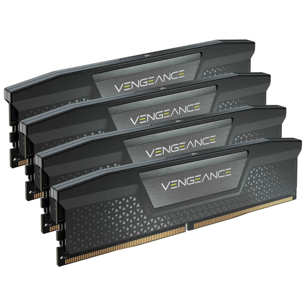 Corsair VENGEANCE 96GB (4x24GB) DDR5 DRAM 6000MT/S CL30 Memory Kit – Black, Intel XMP | CMK96GX5M4B6000C30