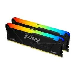 Kingston FURY Beast 64GB (2x32GB) DDR5 5600MT/s Memory, DIMM RGB Black| KF556C40BBAK2-64