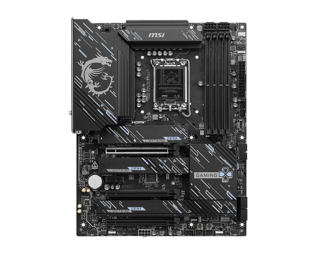 MSI Z890 GAMING PLUS WIFI Gaming Motherboard LGA 1851, 4x DDR5 UDIMM, Max 256GB Support UP TO 9200 MT/s , 3x PCI-E x16 slot, 4x M.2 | 911-7E34-002