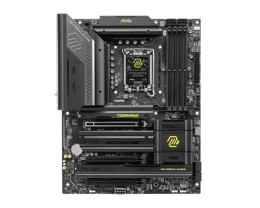 MAG Z890 TOMAHAWK WIFI Gaming Motherboard, LGA 1851, 4x DDR5 UDIMM, Max 256GB, Support Up to 9200 MT/s | 911-7E32-003