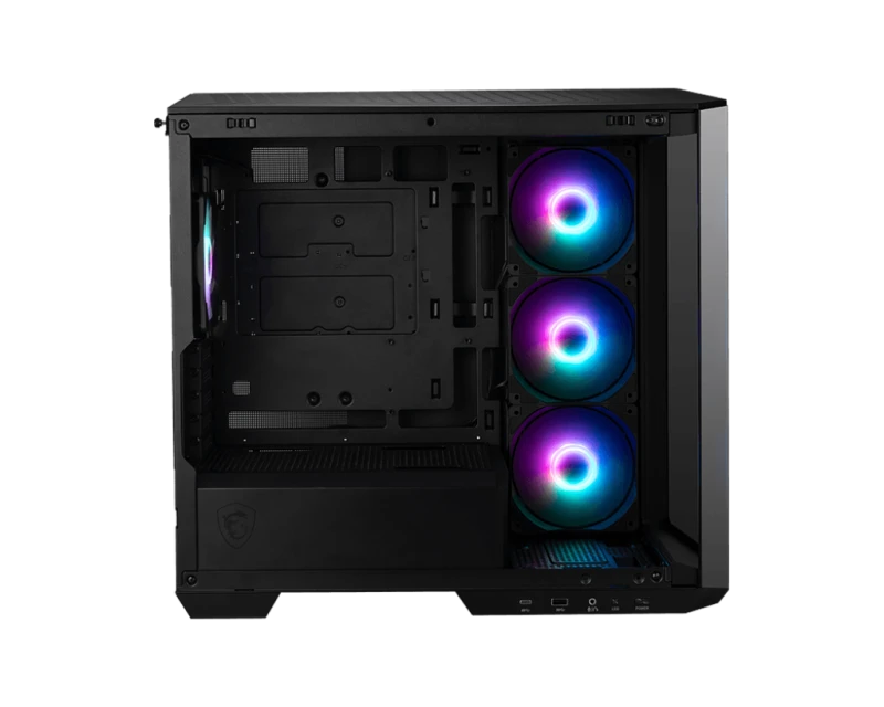 MAG PANO M100R PZ ATX Gaming Case  4 aRGB Fans & Up to 360mm AIO - Black | 306-7G24R25-HH9