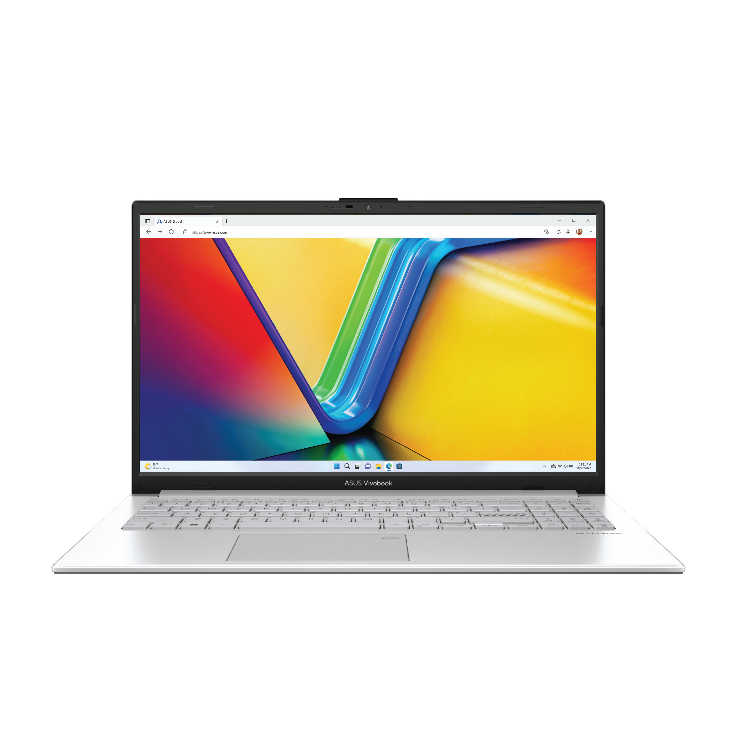 ASUS VIVOBOOK GO 15  Intel Core i3 N305, 8GB RAM, 256GB SSD, 15.6" FHD, Intel IRIS Graphics, Win 11 Home, Eng-Arab Keyboard, Silver | E1504GA-NJ084W