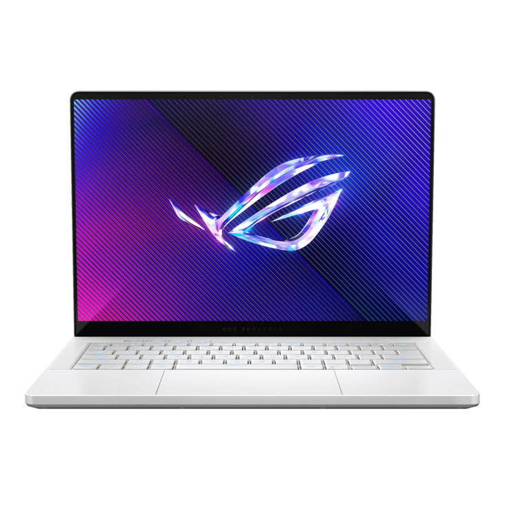 ASUS ROG ZEPHYRUS G14 AMD RZYEN 9 8945HS, 32GB RAM, 1TB SSD, 14" OLED 3K 120Hz, 8GB NVIDIA RTX 4070, Win11 Home, Eng-Arab Keyboard, White | GA403UI-OLED9132W