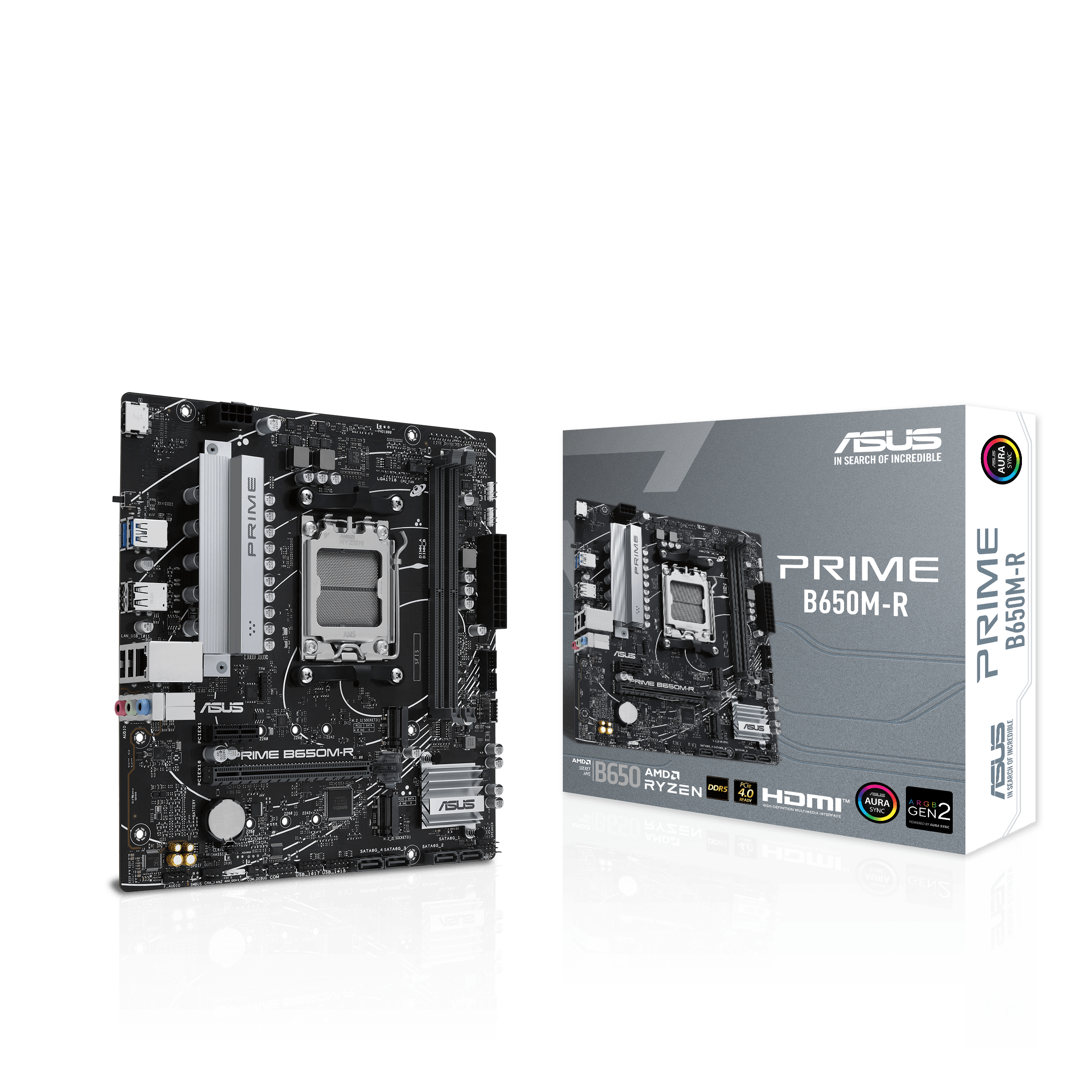 ASUS Prime B650M-R AM5 m-ATX Motherboard, AMD B650 Chipset | 90MB1H30-M0EAY0