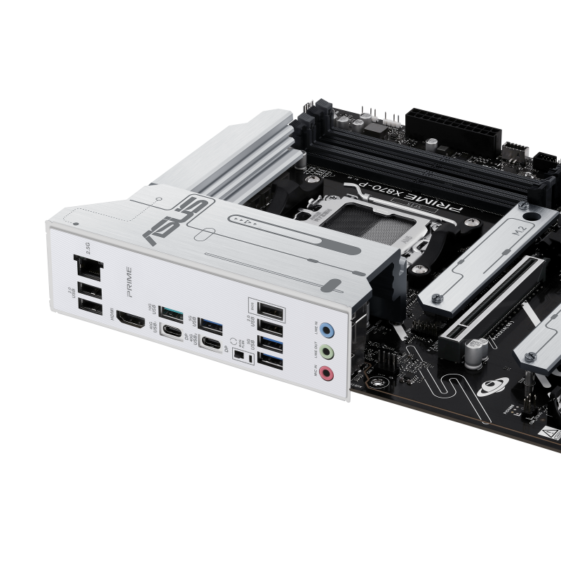 ASUS PRIME X870-P,  AMD Socket AM5, 4 x DIMM slots, max. 192GB, DDR5,4 x M.2 slots | 90MB1IT0-M0EAY0